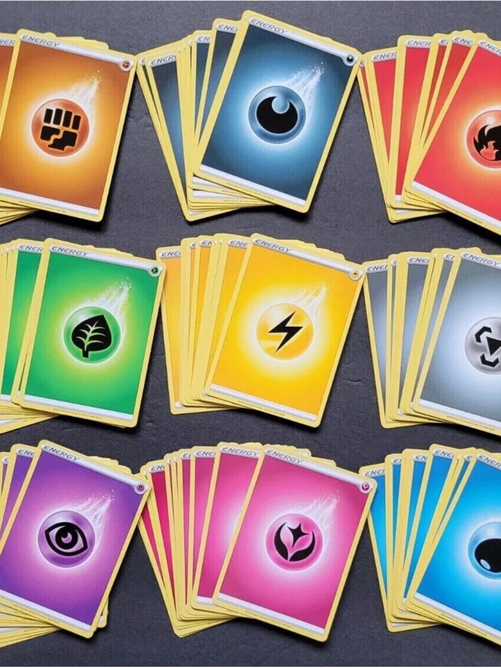 100 Pokémon Energy Cards | Random Energy Types | Bulk Lot